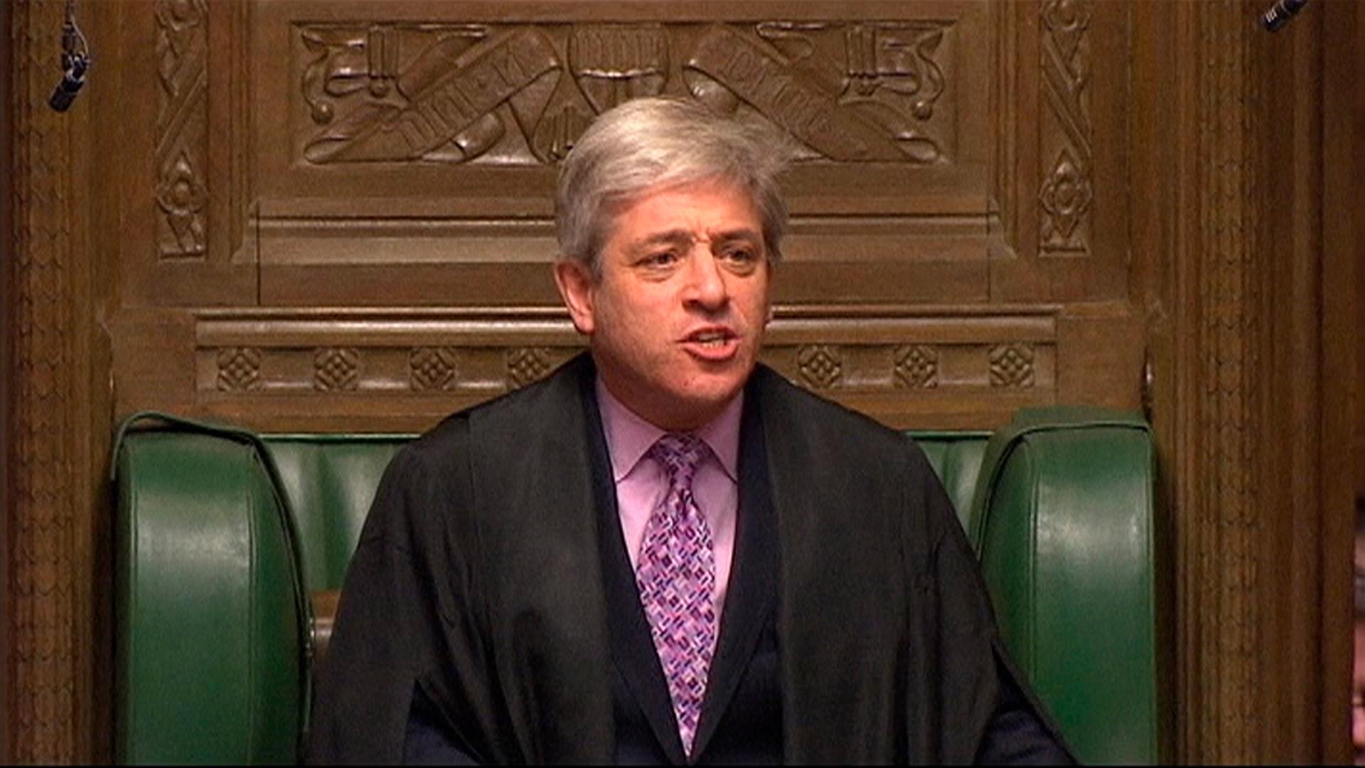 Steven Bercow, the Speaker in the House of Commons. The Speaker's role is traditionally neutral in British politics.