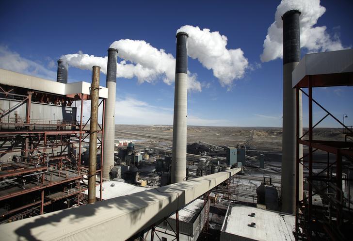 The Obama administration's plan to clamp down on climate pollution from coal-fired power plants like this one in Wyoming hit a potentially big speed bump at the Supreme Court this week. 