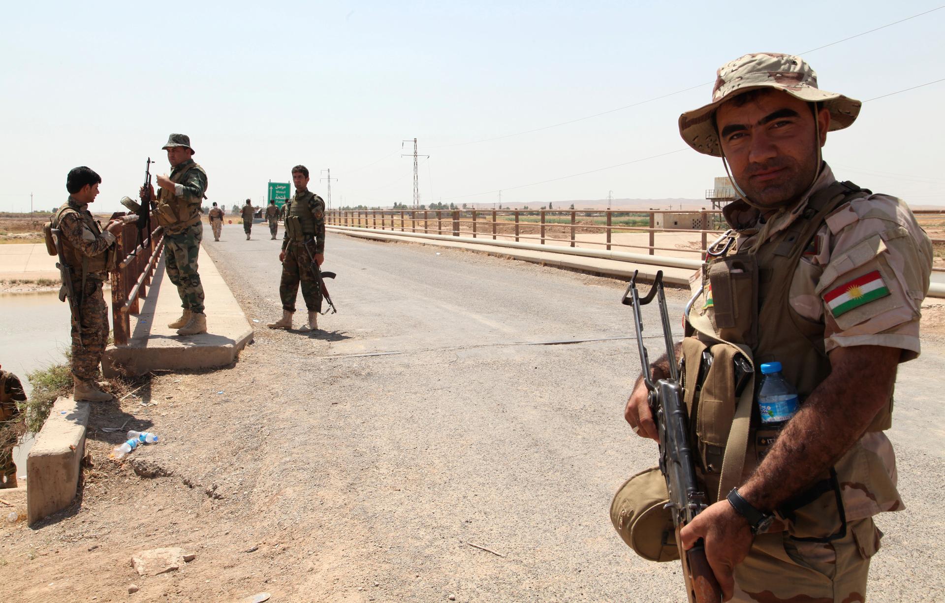 Members of the Kurdish security forces occupied Kirkuk province last week, after Iraqi government forces fled. 