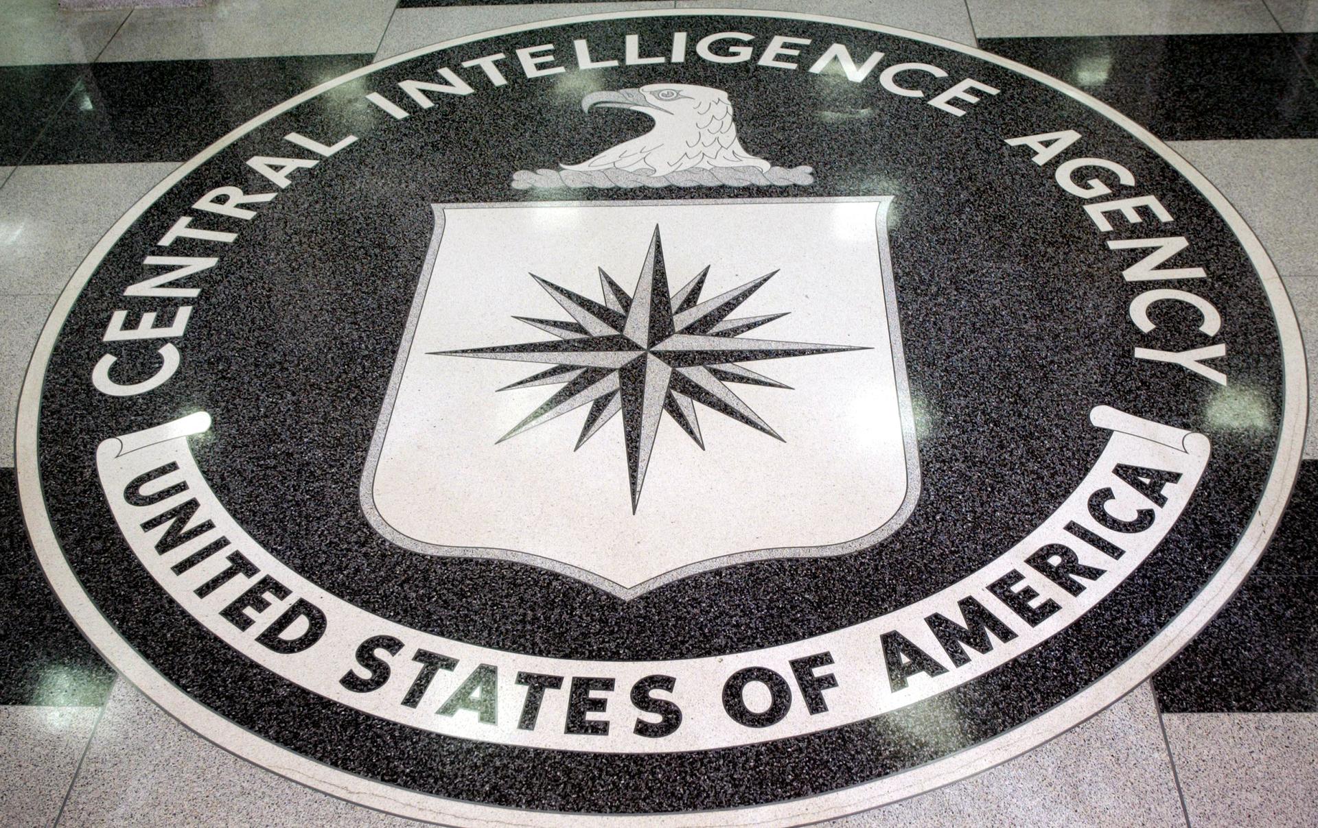 The logo of the U.S. Central Intelligence Agency is shown in the lobby of the CIA headquarters in Langley, Virginia March 3, 2005. 