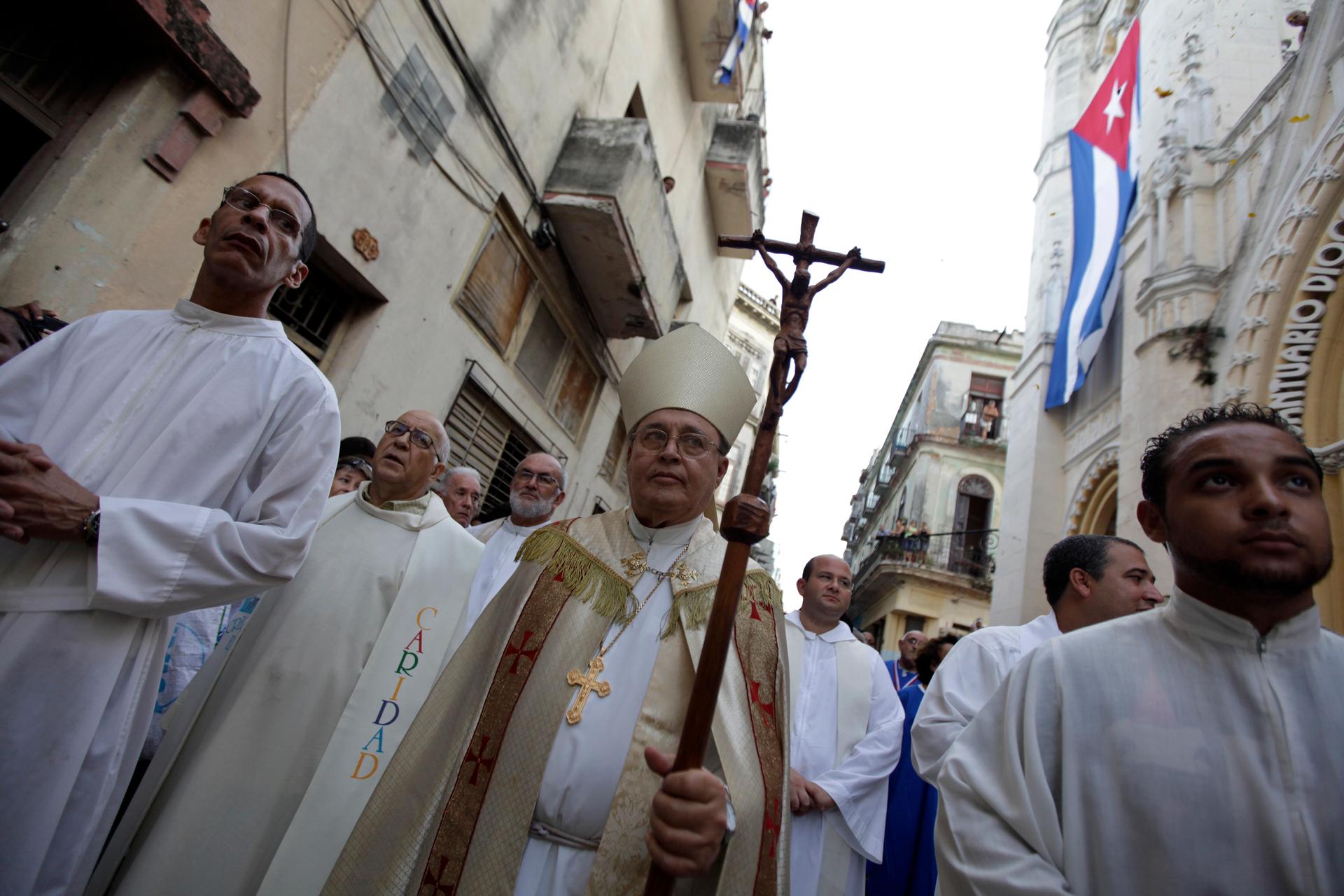 The annual procession of Our Lady of Charity, the patron saint of Cuba in Havana.