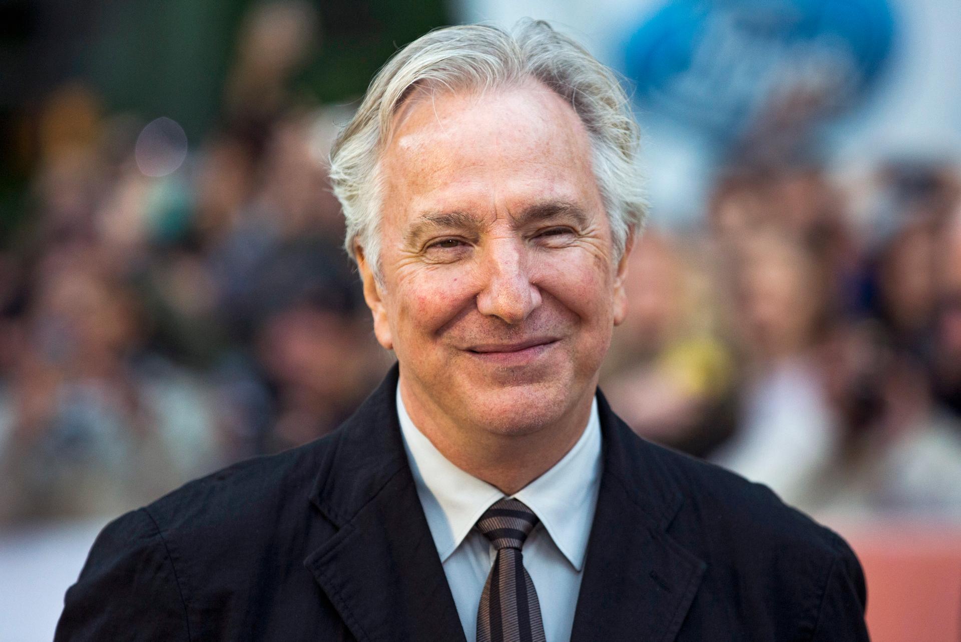 Director Alan Rickman arrives for the "A Little Chaos" gala during the Toronto International Film Festival.