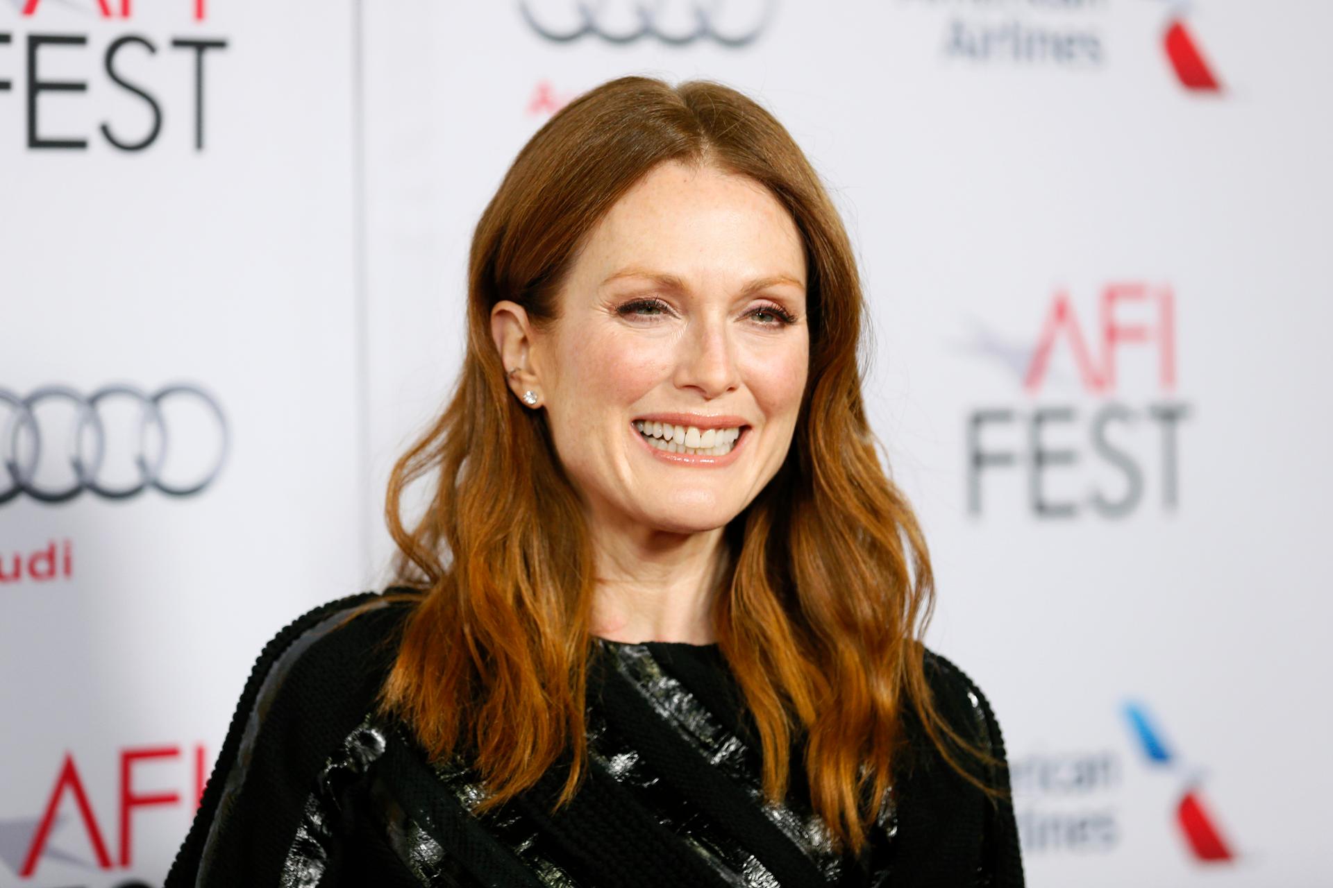 Cast member Julianne Moore poses at a special screening of the film "Still Alice" during AFI Fest 2014 in Hollywood on November 12, 2014. 