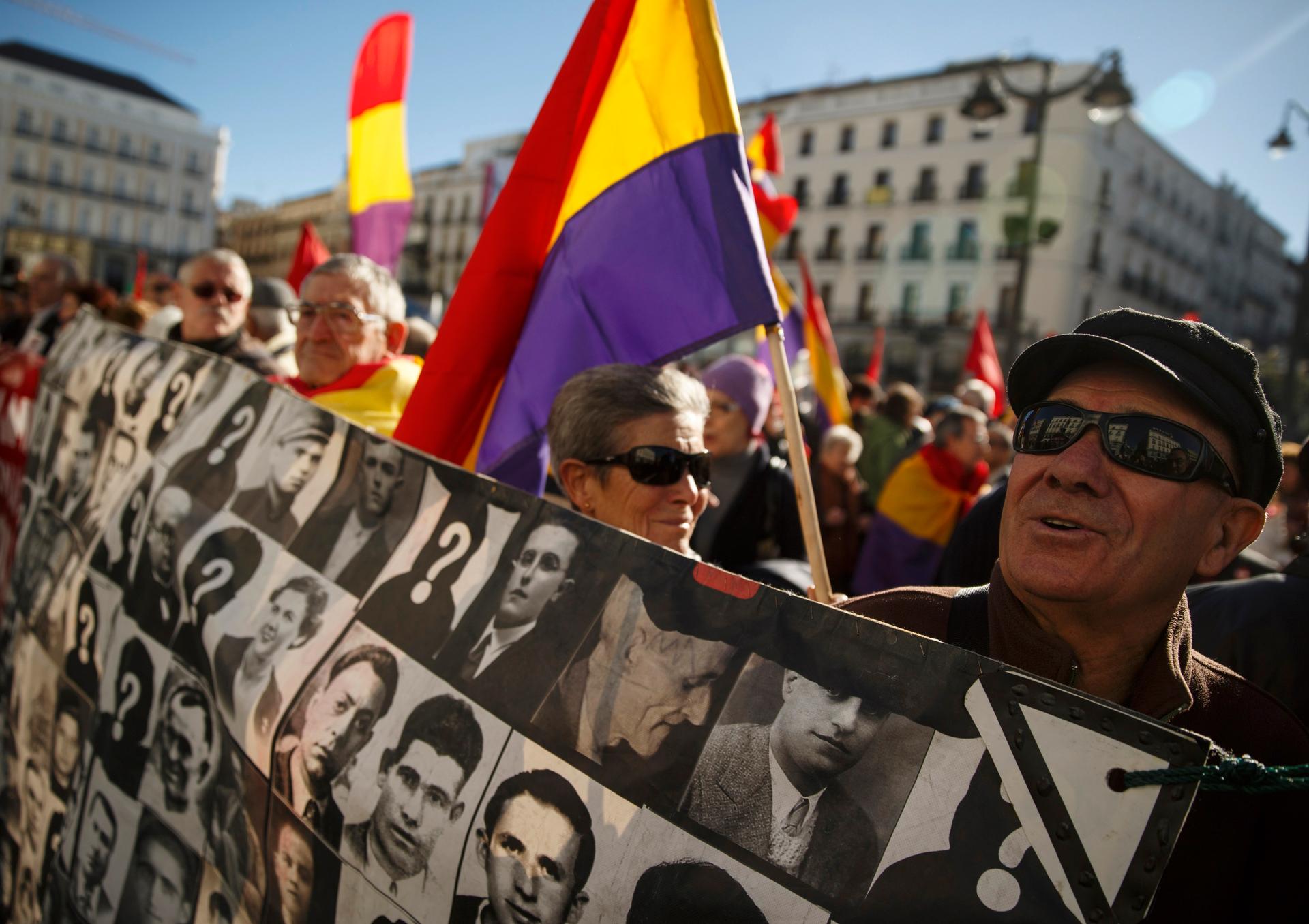 A 2014 gathering commemorating victims of Franco's military regime