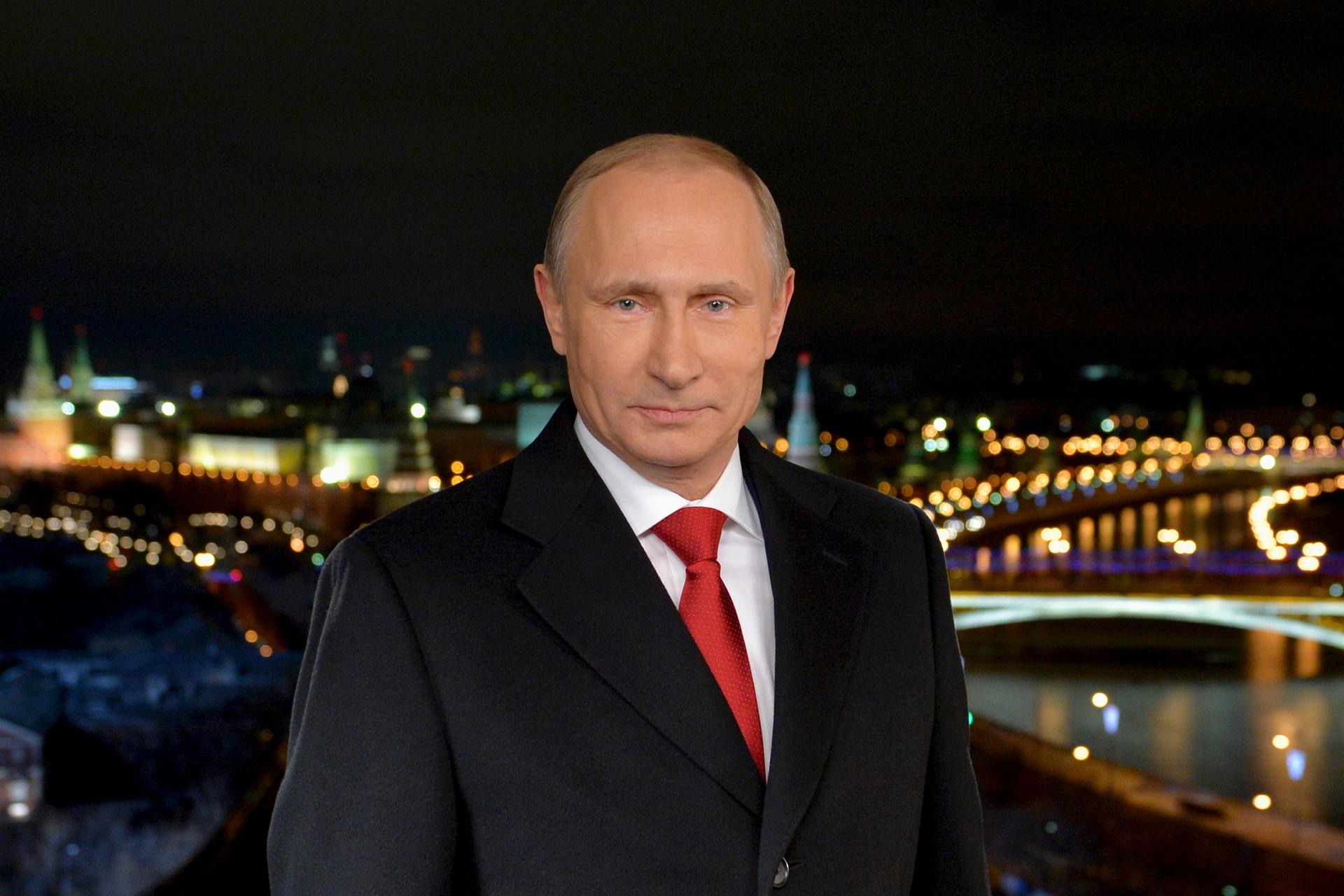 Russia's President Vladimir Putin makes his annual New Year address to the nation in Moscow December 31, 2014.