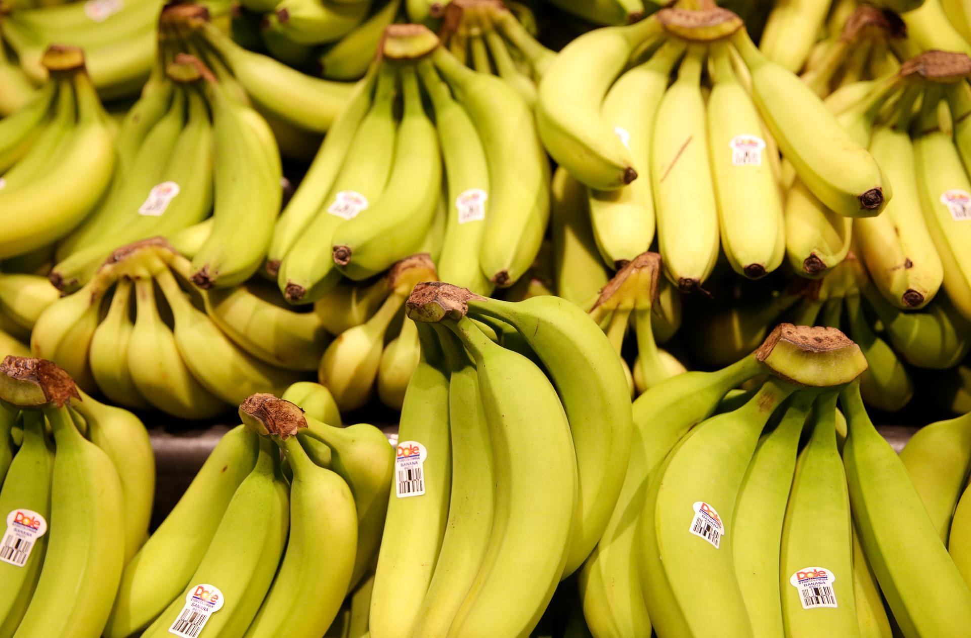 ​Dole brand bananas are seen on display at the Safeway store in Wheaton, Maryland February 13, 2015. 