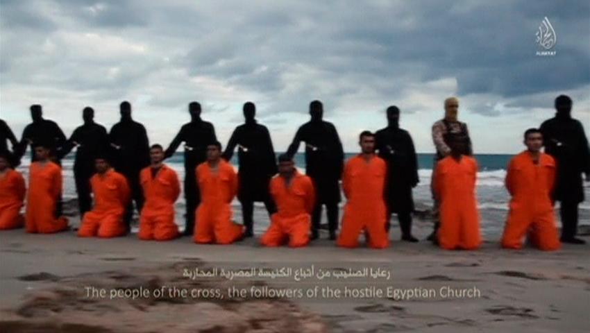 Men in orange jumpsuits believed to be Egyptian Christians were held captive by the Islamic State and murdered in Libya. 