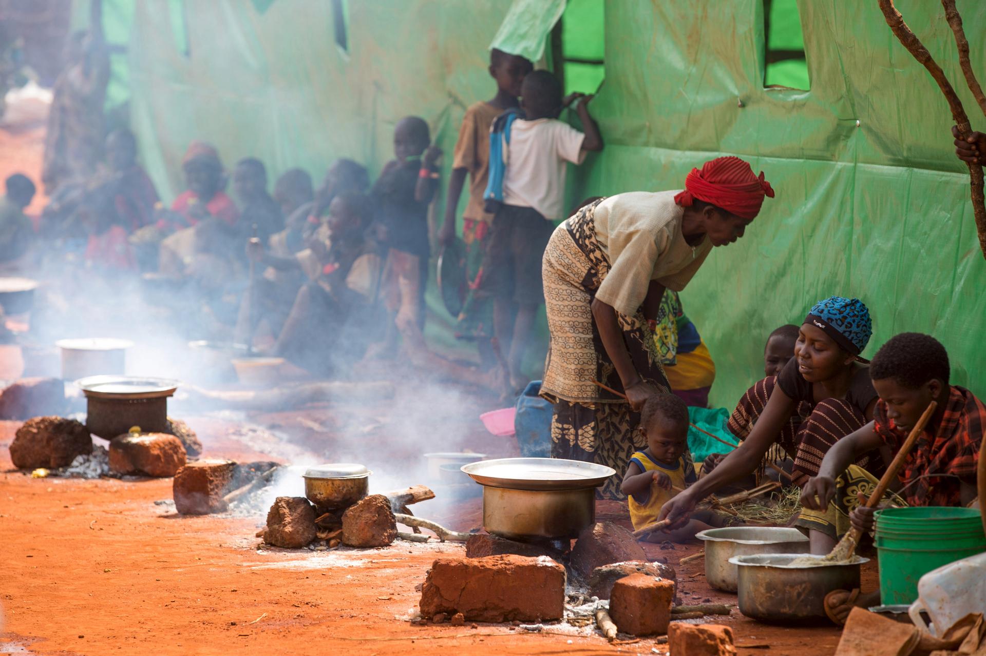 Burundi refugee camp