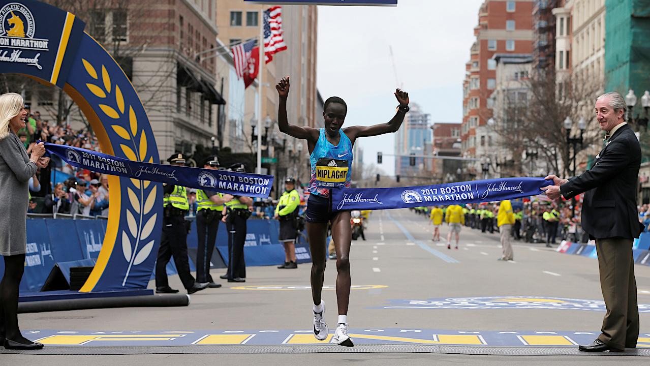 Edna Kiplagat wins Boston Marathon