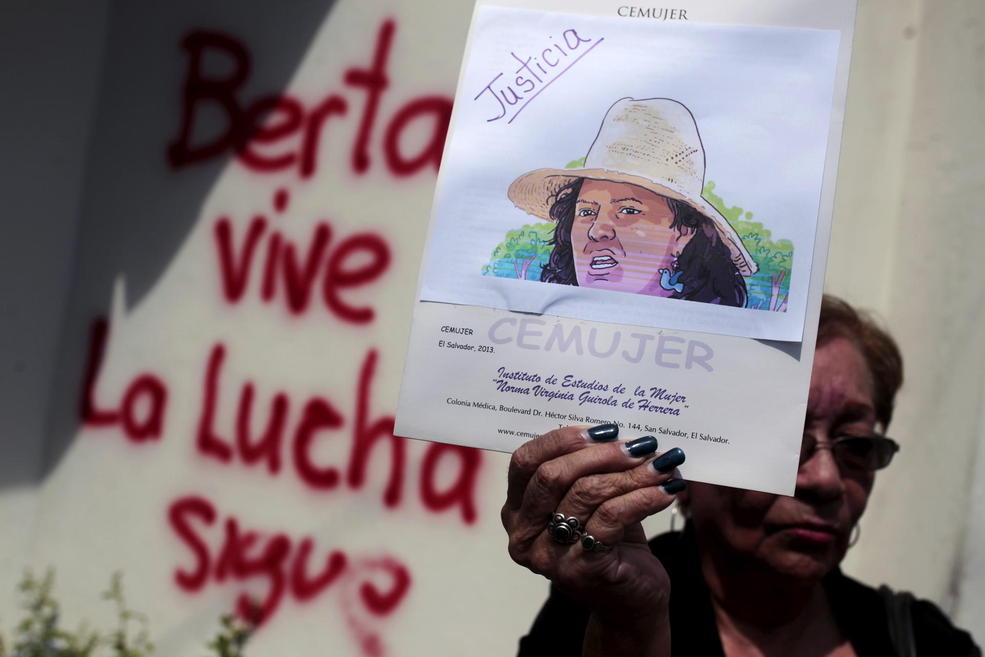 Honduran activist protest