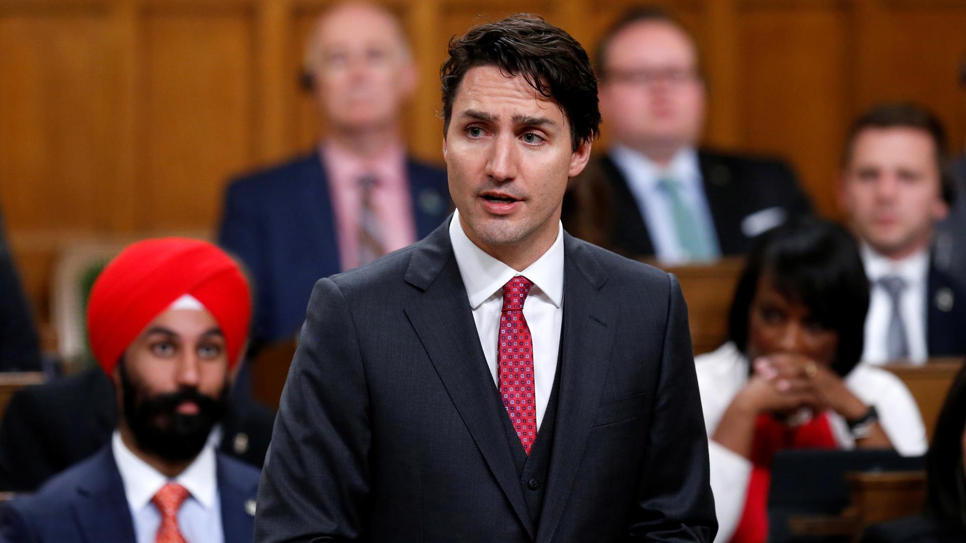 Canada's Prime Minister, Justin Trudeau, delivers a formal apology for the Komagata Maru incident in the House of Commons on Parliament Hill in Ottawa, Canada, May 18th 2016.