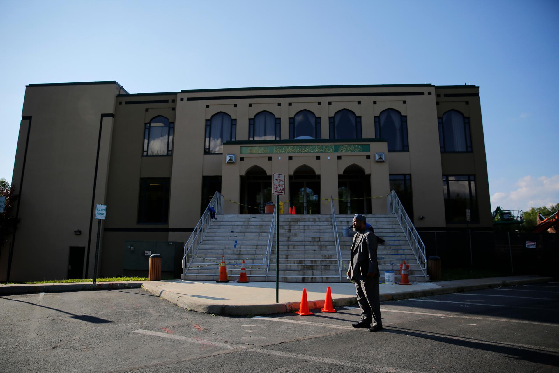Imam Mohamed Magid stands in front of the All Dulles Area Muslim Society (ADAMS) mosque in Sterling, Virginia, U.S. on May 19, 2016. In a statement after the murder of 17-year-old Nabra Hassanen, Magid said, “We are devastated and heartbroken as our commu