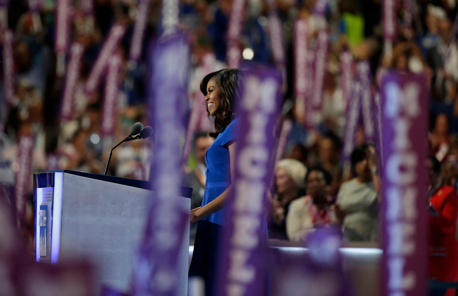 Michelle Obama DNC lead
