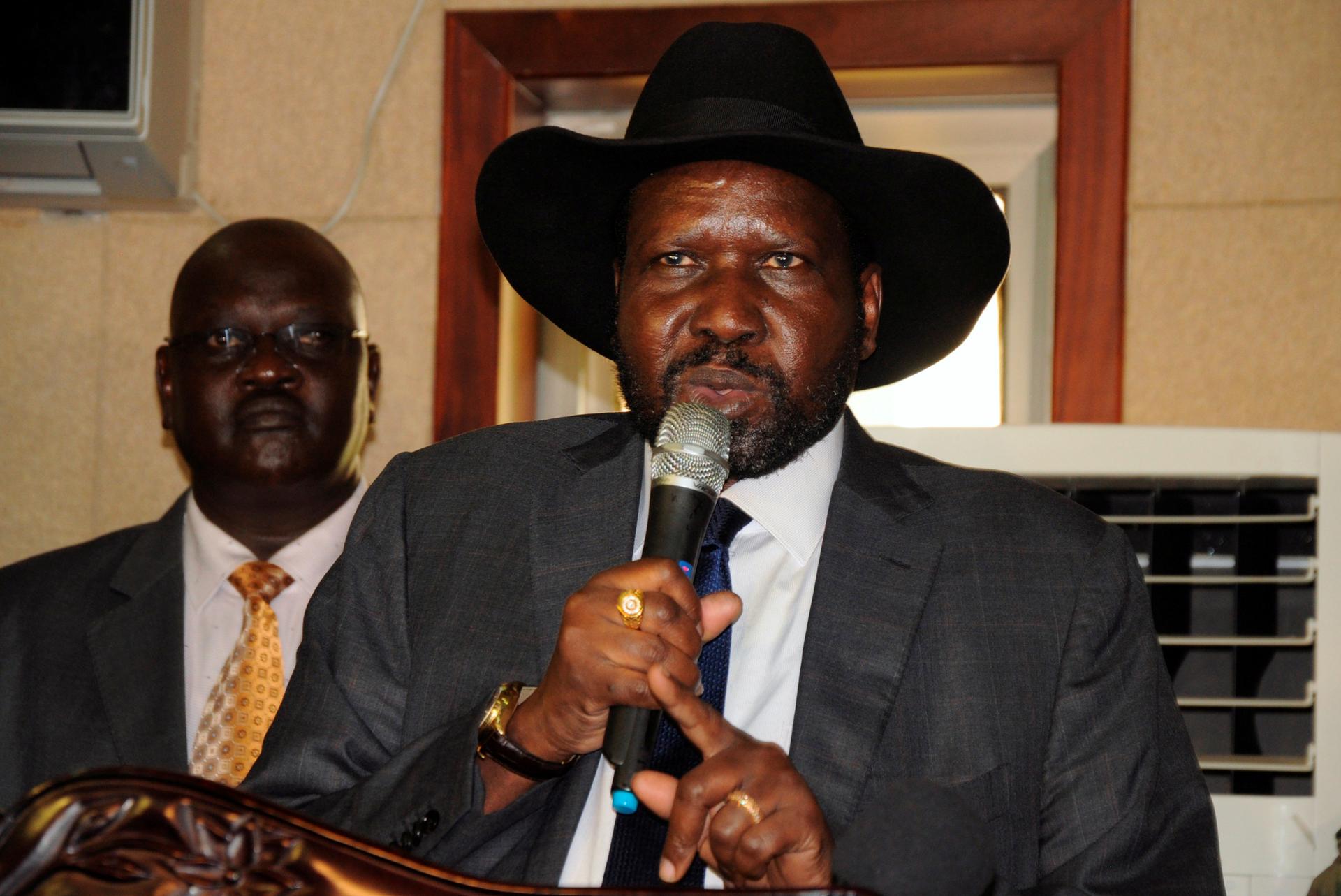 South Sudan's President Salva Kiir is condemned as part of a 'kleptocratic elite' in the report