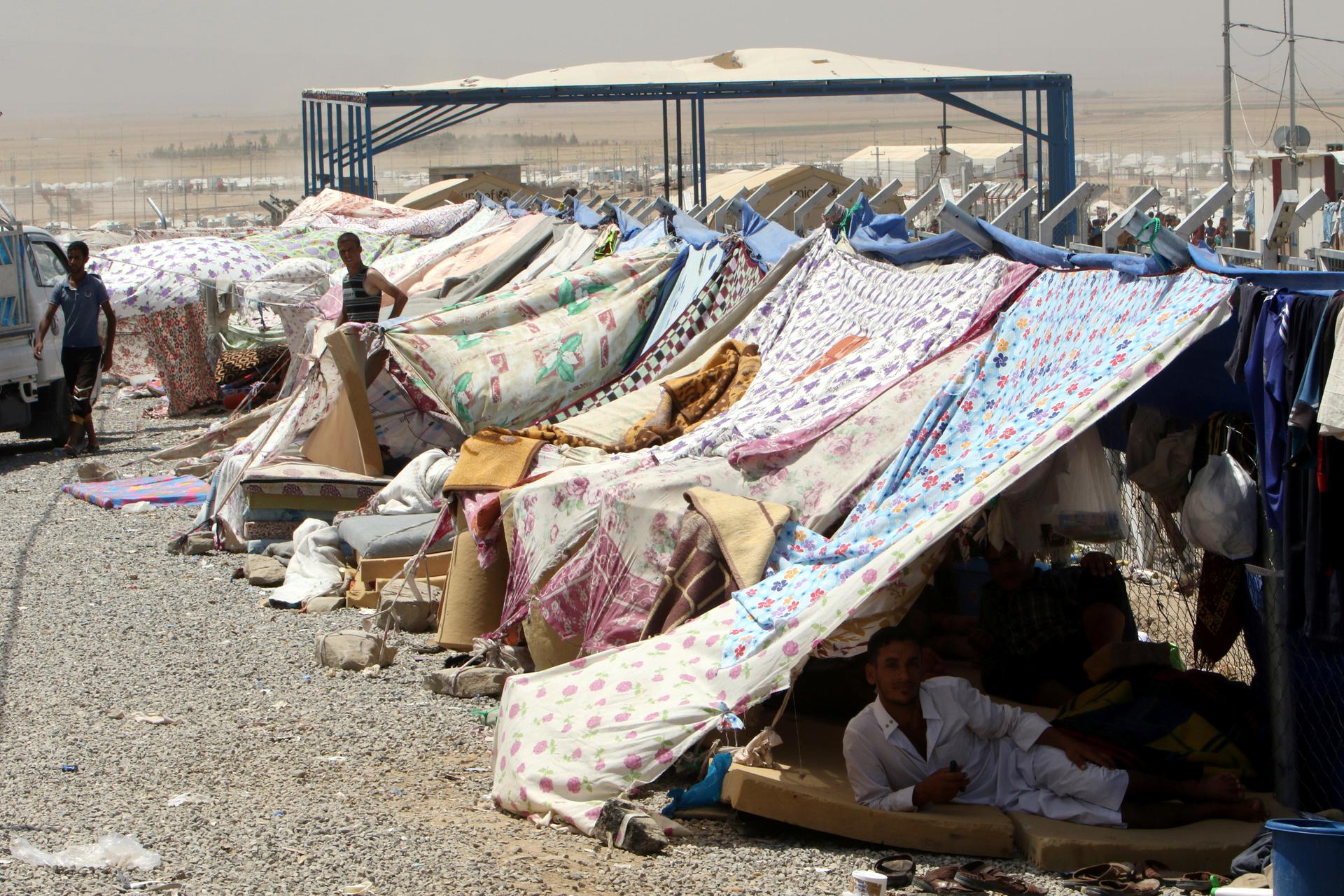 Displaced person camp in Iraq