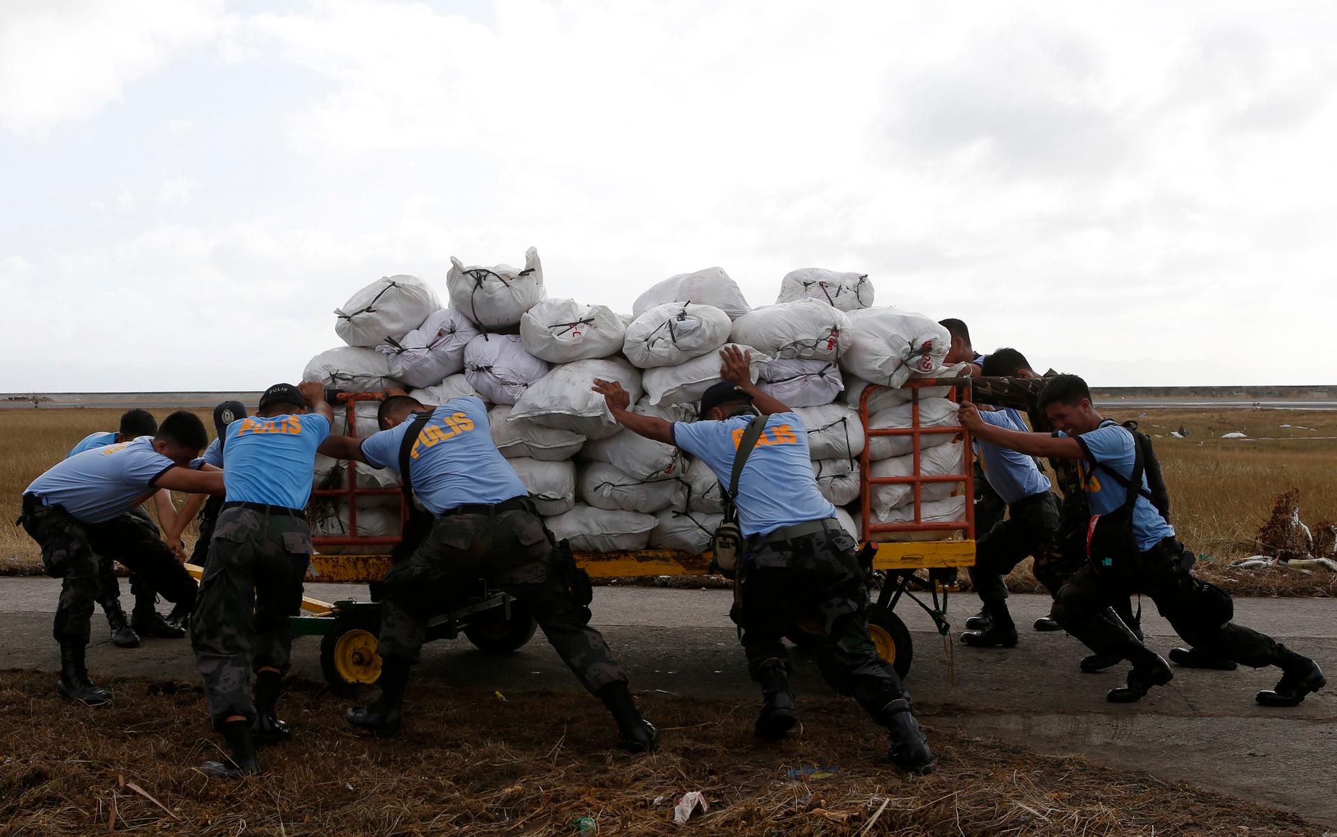Relief supplies for Haiyan victims