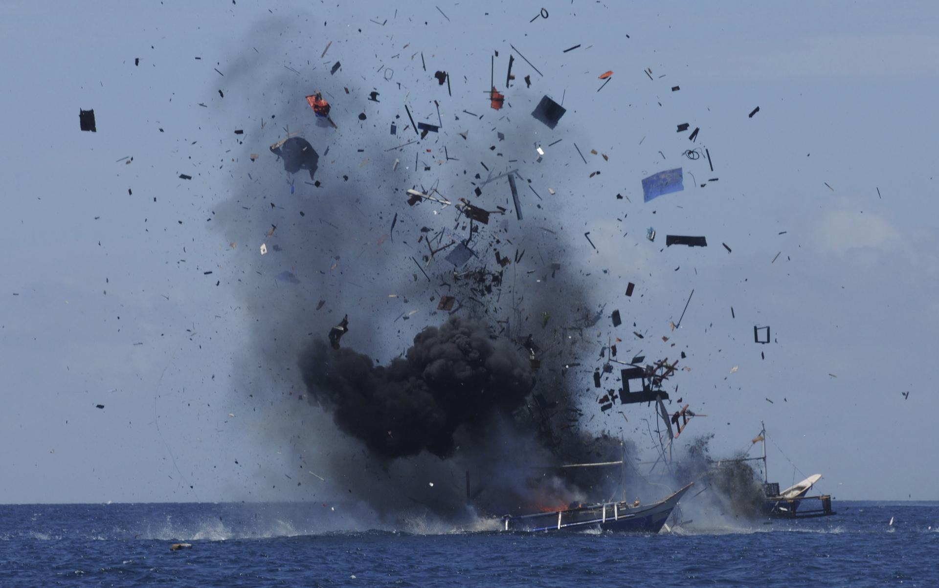 Indonesia exploding boats