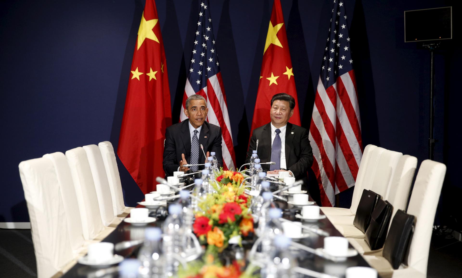 Presidents Barack Obama and Xi Jinping