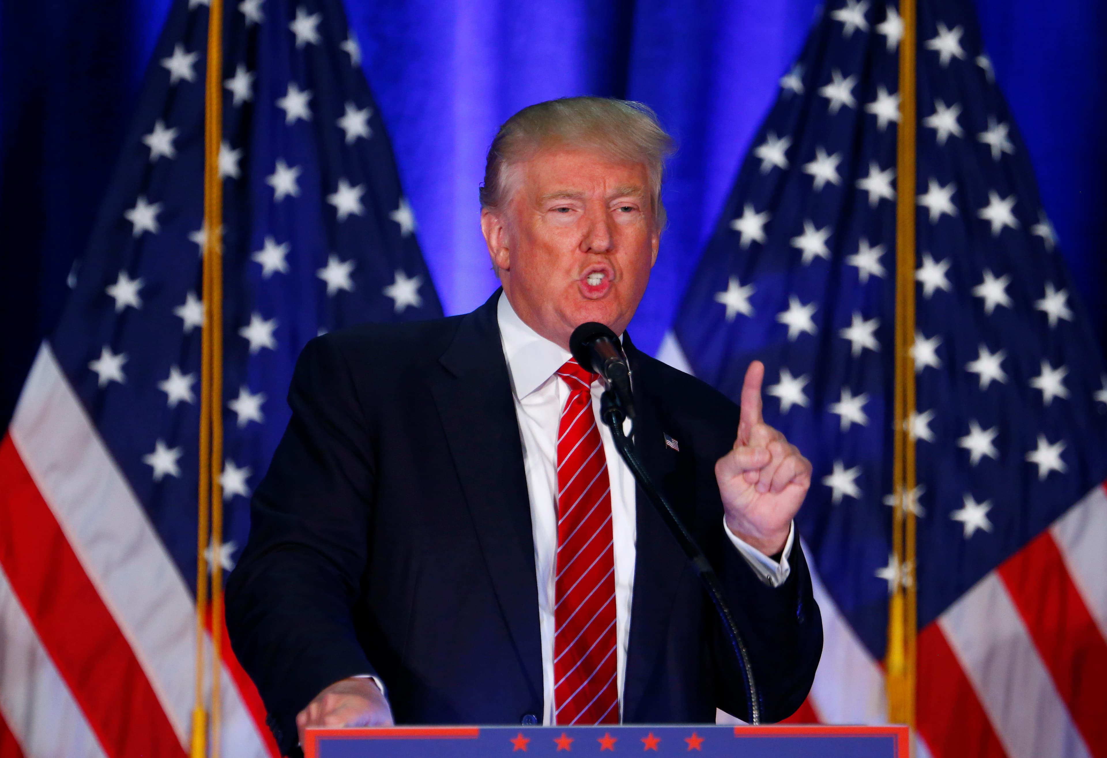 Republican nominee, Donald Trump, making a keynote national security speech at Youngstown State University in Youngstown, Ohio, Monday