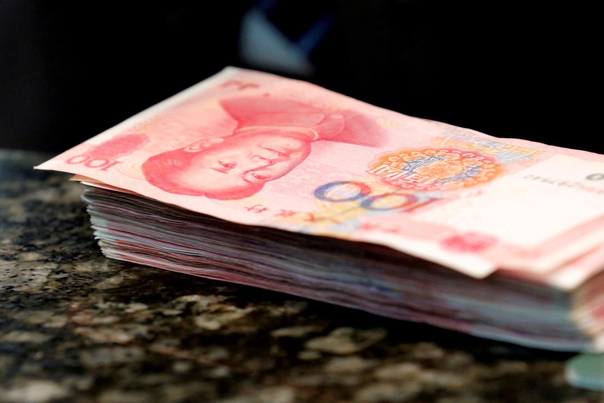 Chinese 100 Yuan banknotes