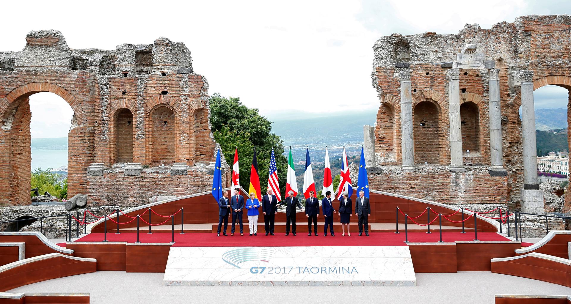 Meeting of the G7 Summit in Taormina, Sicily, Italy, May 26, 2017. 