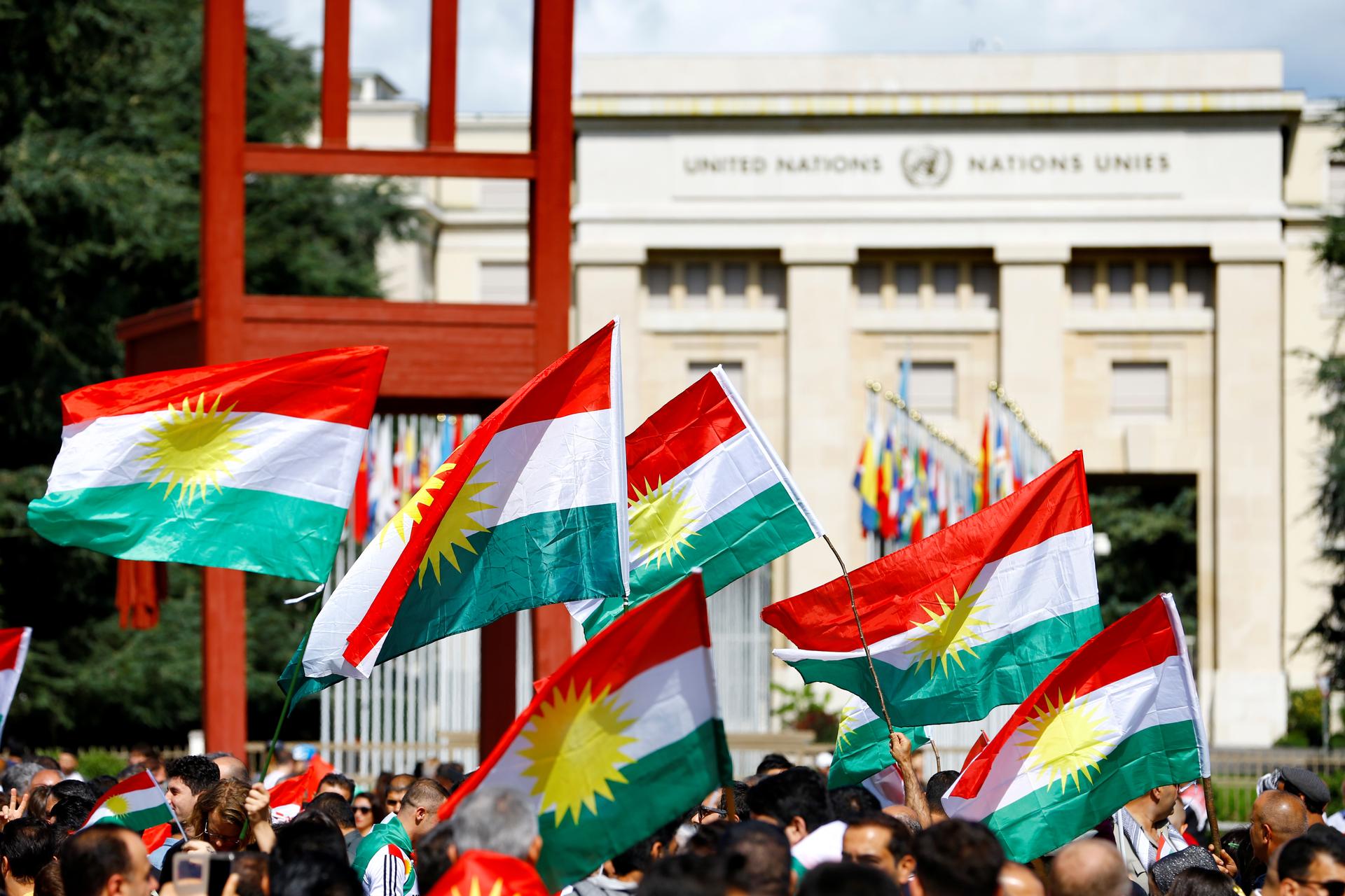 Kurdish flags 