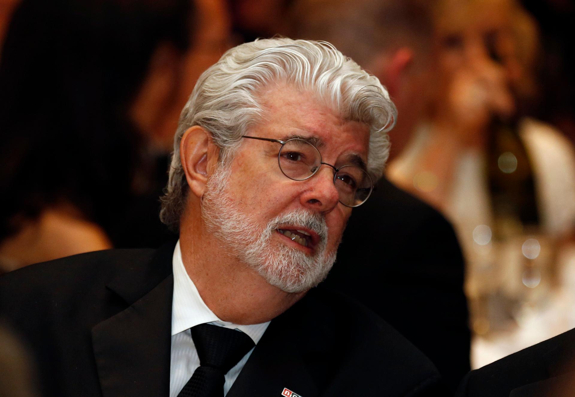 Director and producer George Lucas attends the 2013 White House Correspondents Association Dinner.