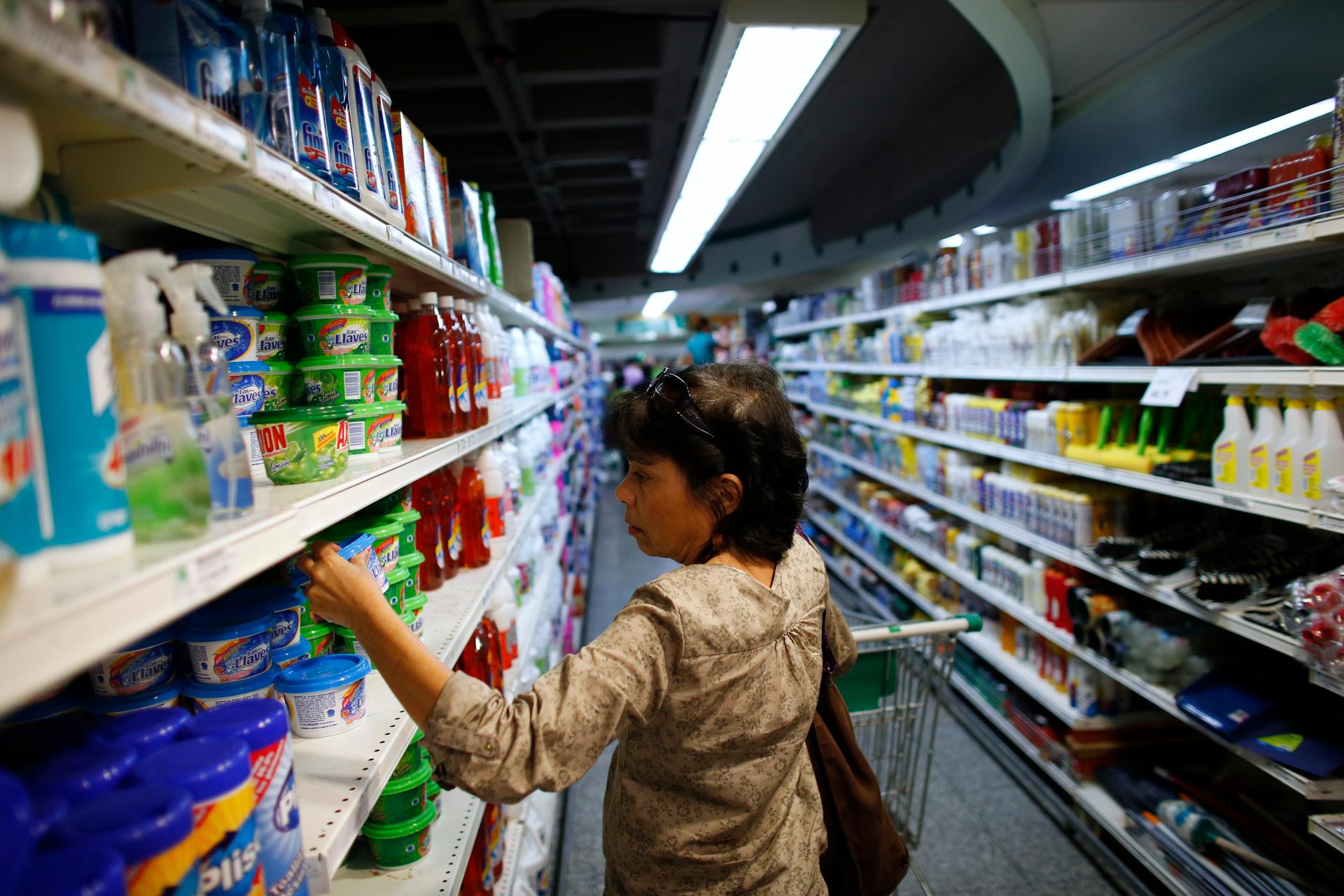 Supplies of food and other basic products have been patchy in recent months in Caracas, Venezuela. The situation has spawned jokes among Venezuelans, particularly over the lack of toilet paper. 