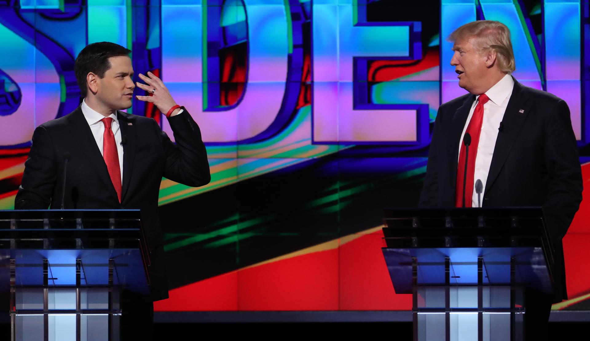 GOP debates Trump and Rubio