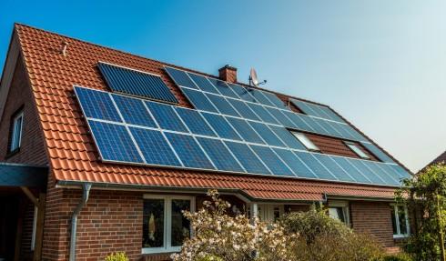 Rooftop solar on house