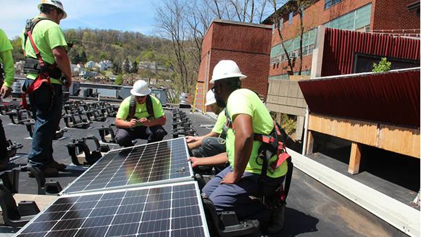 Solar workers