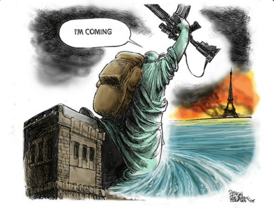Paris Shooting Cartoon USA Today
