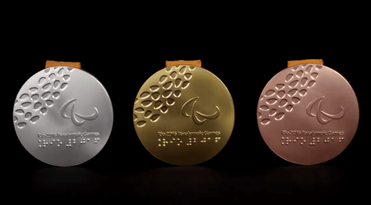 The 2016 Paralympics medals.