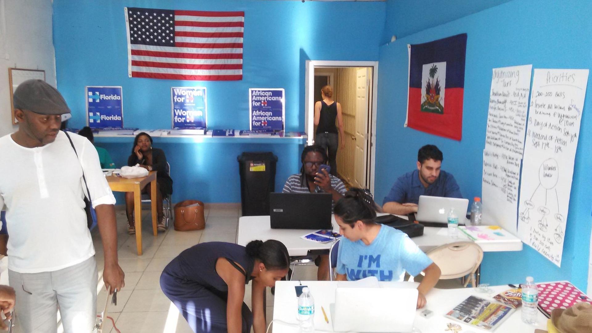 Hillary Clinton's campaign office in Little Haiti 
