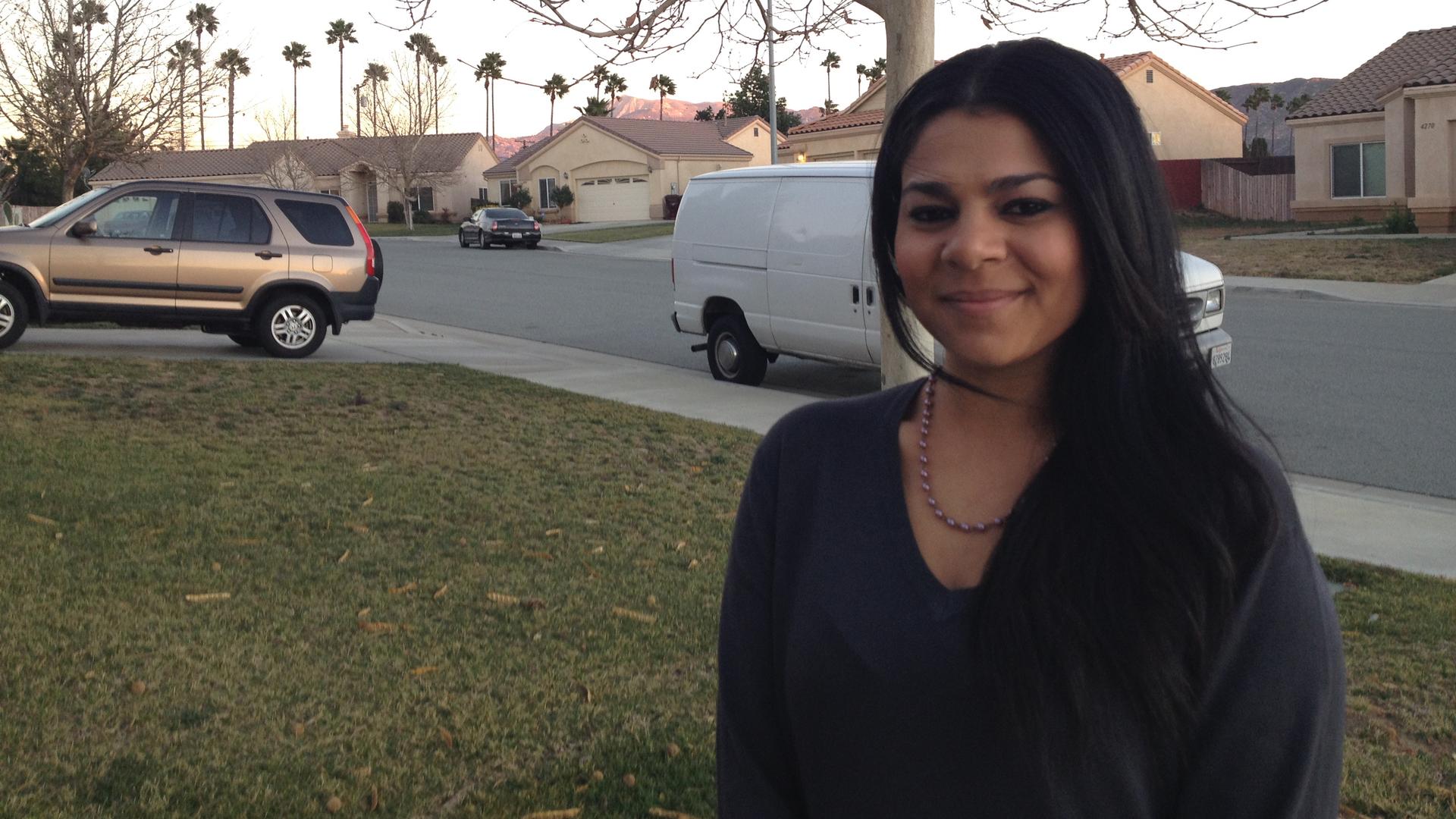 Shyima Hall at her home in Banning, California
