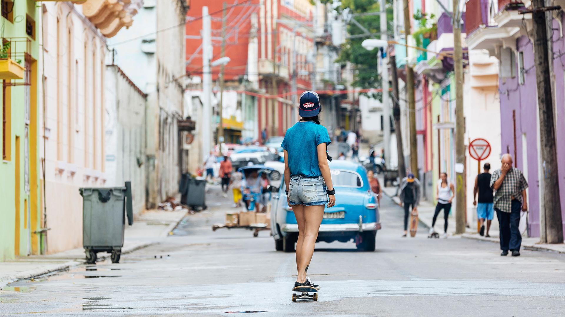 Ariadna Pérez Ballester is the only female skater in Camagüey, a city of 300,000 in central Cuba.