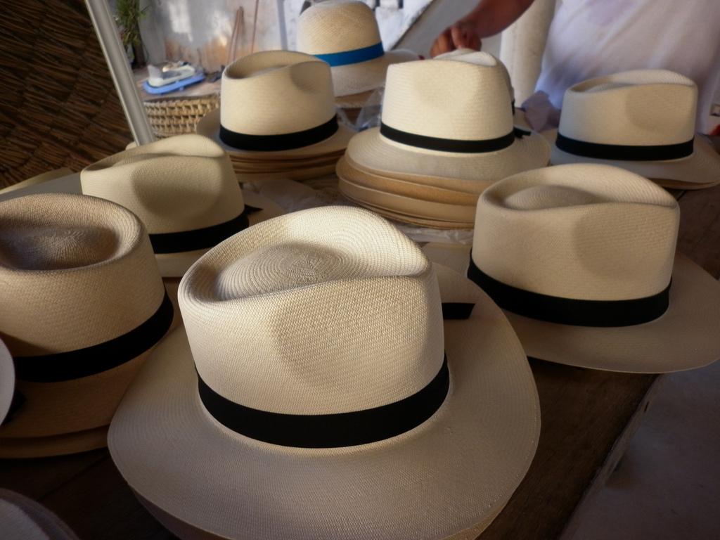Panama hats.