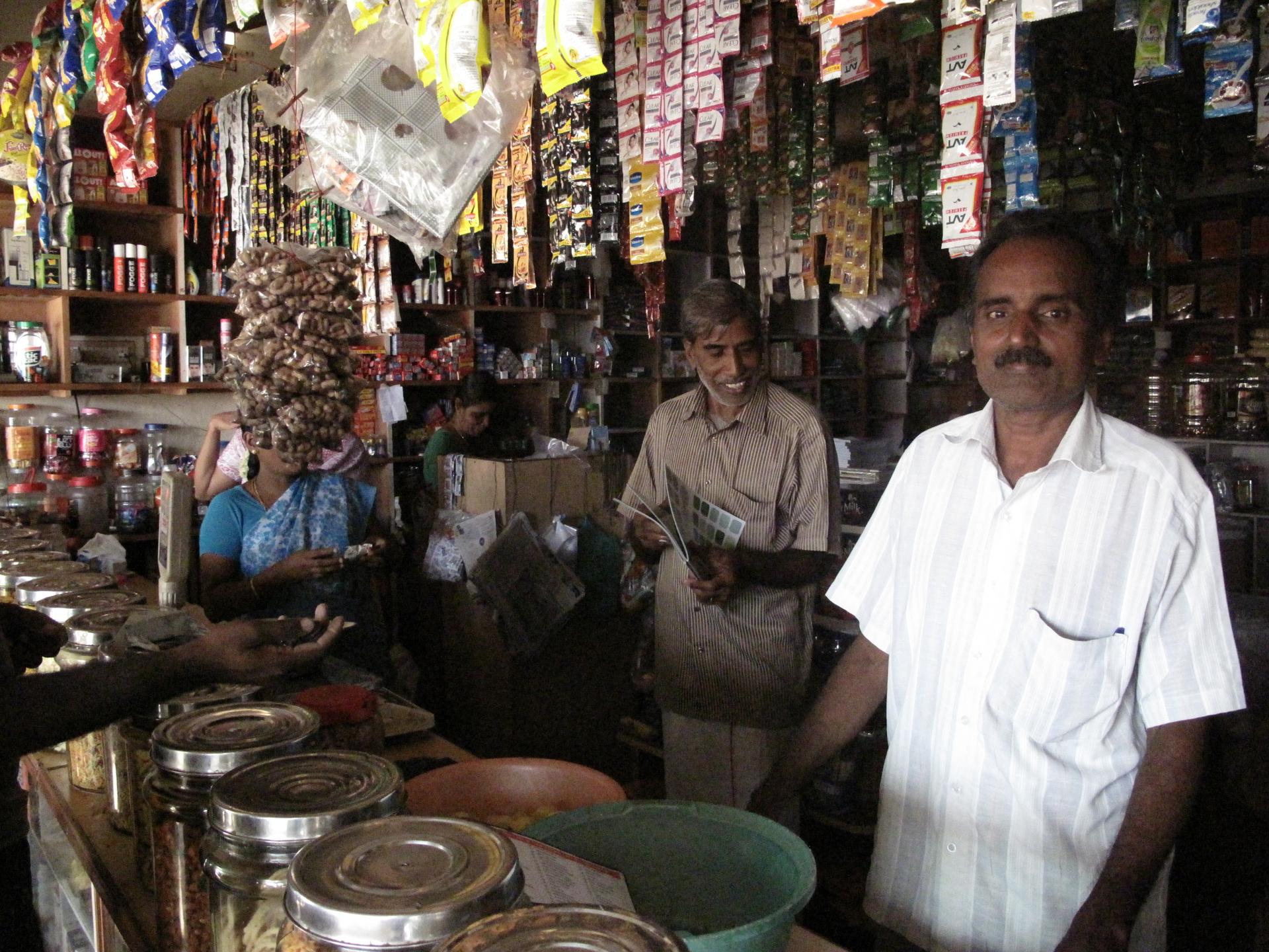 K. Subramania is one of Essmart’s first dealers in rural India. He bought a solar-powered light from Essmart, and since then he's sold at least 300 of them to his customers.