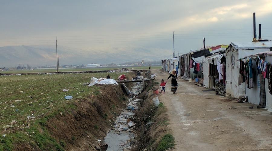 Over a million Syrians have fled their country and set up refugee camps in neighboring Lebanon.