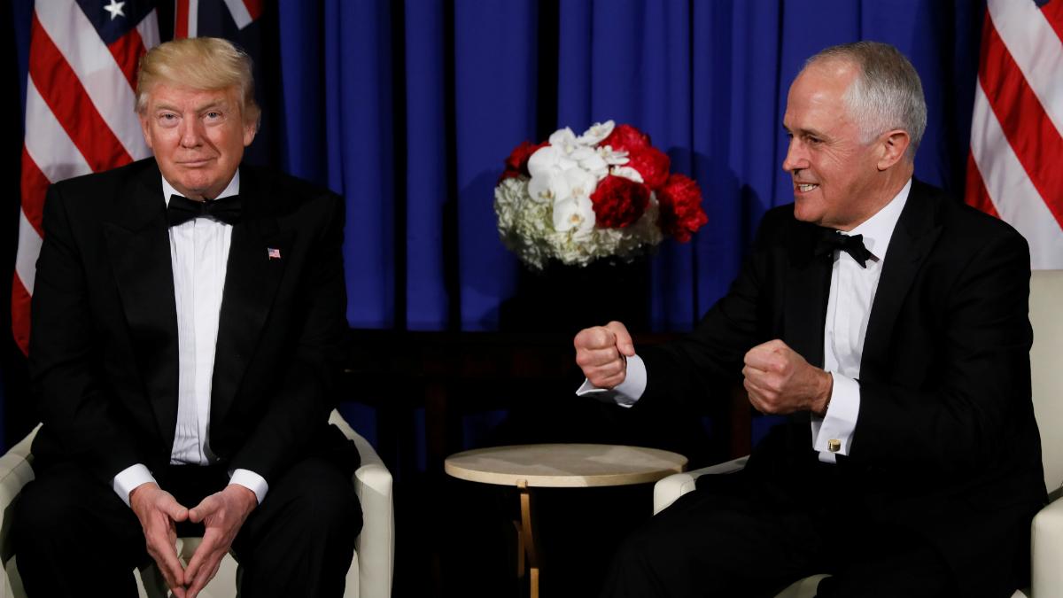 President Donald Trump and Prime Minister Malcolm Turnbull