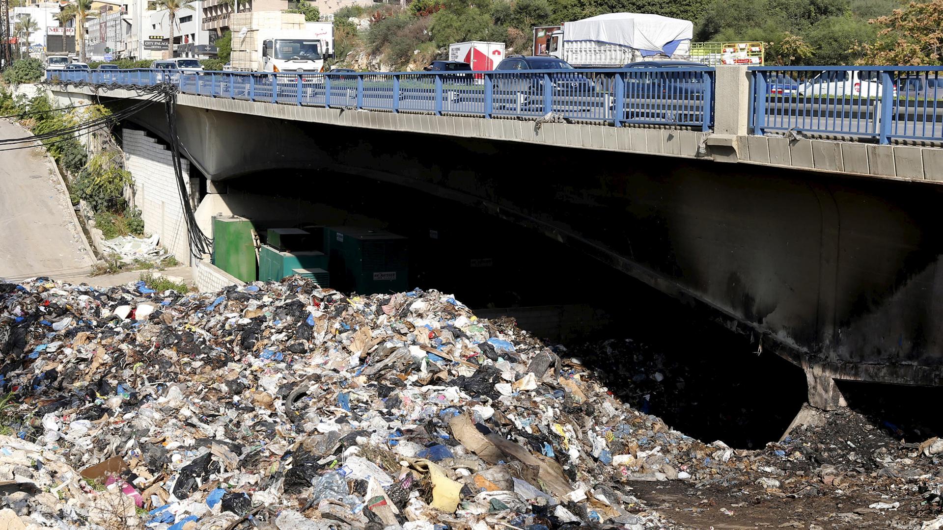 Garbage piles up in a riverbed near Beirut in late 2015. The region's almost year-long trash crisis prompted a political crisis, but also the emergence of nascent recycling programs.