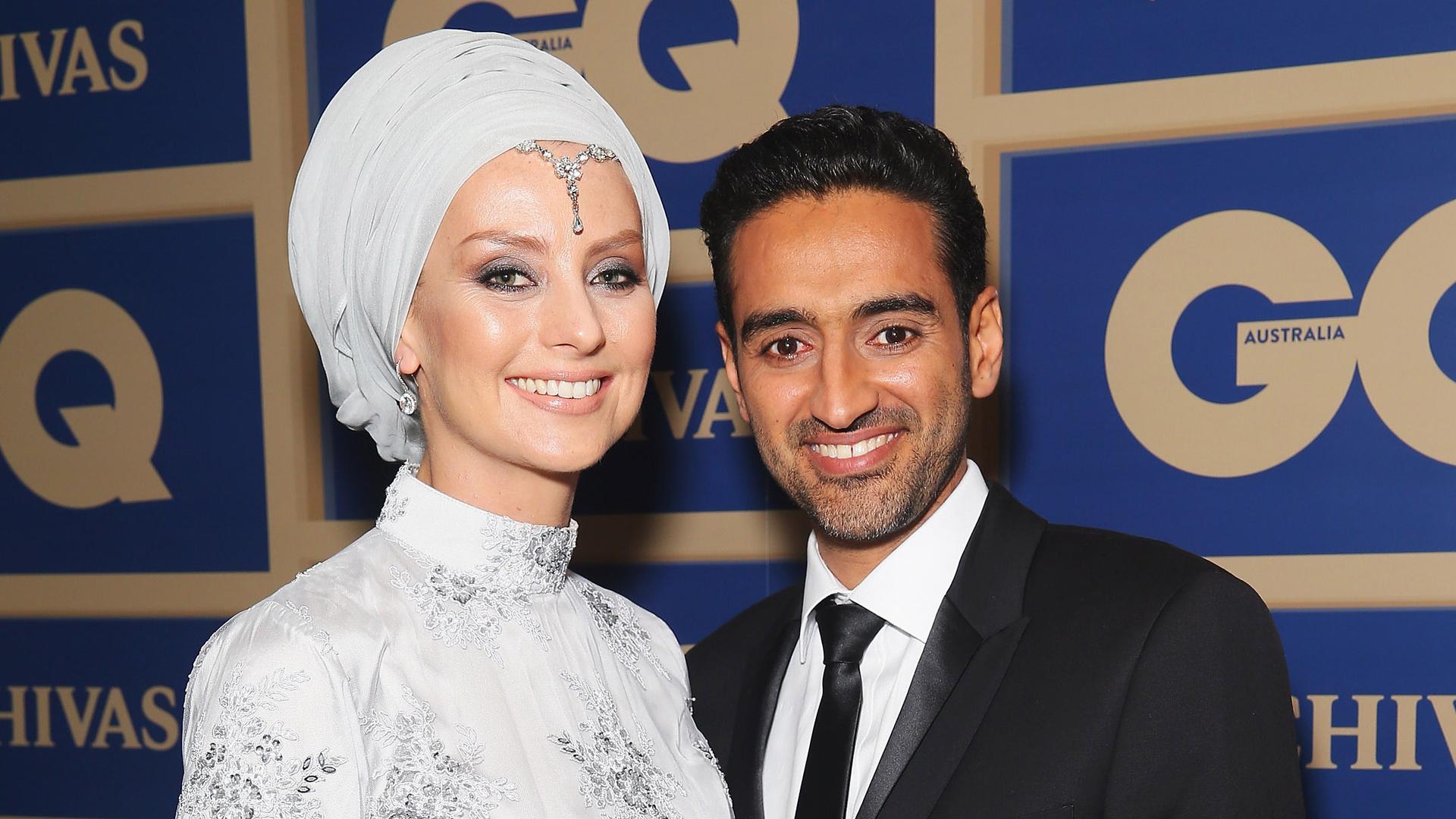 Susan Carland and Waleed Ali arrive ahead of the 2015 GQ Men Of The Year Awards on November 10, 2015 in Sydney, Australia.