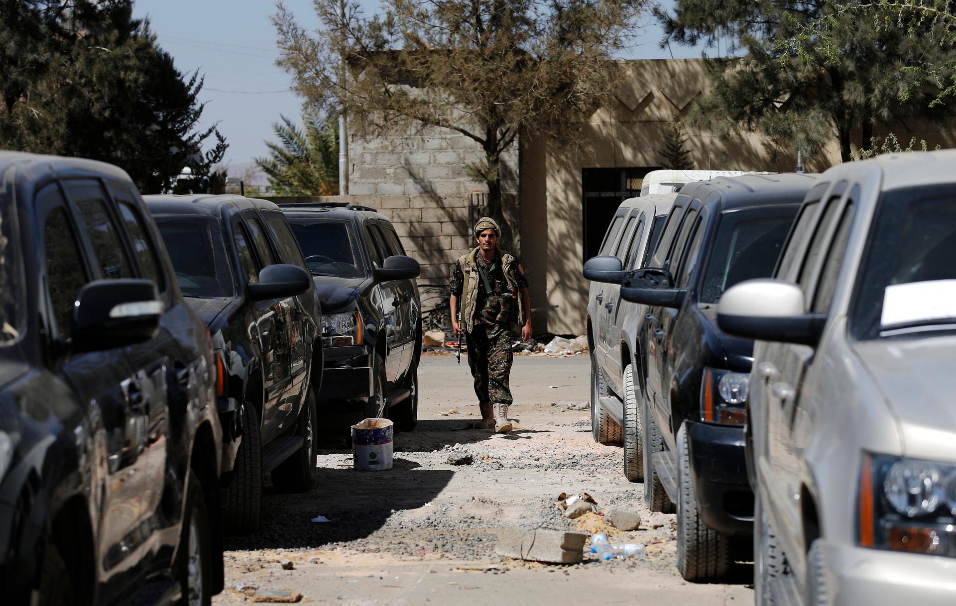 US armored vehicles left behind in Yemen