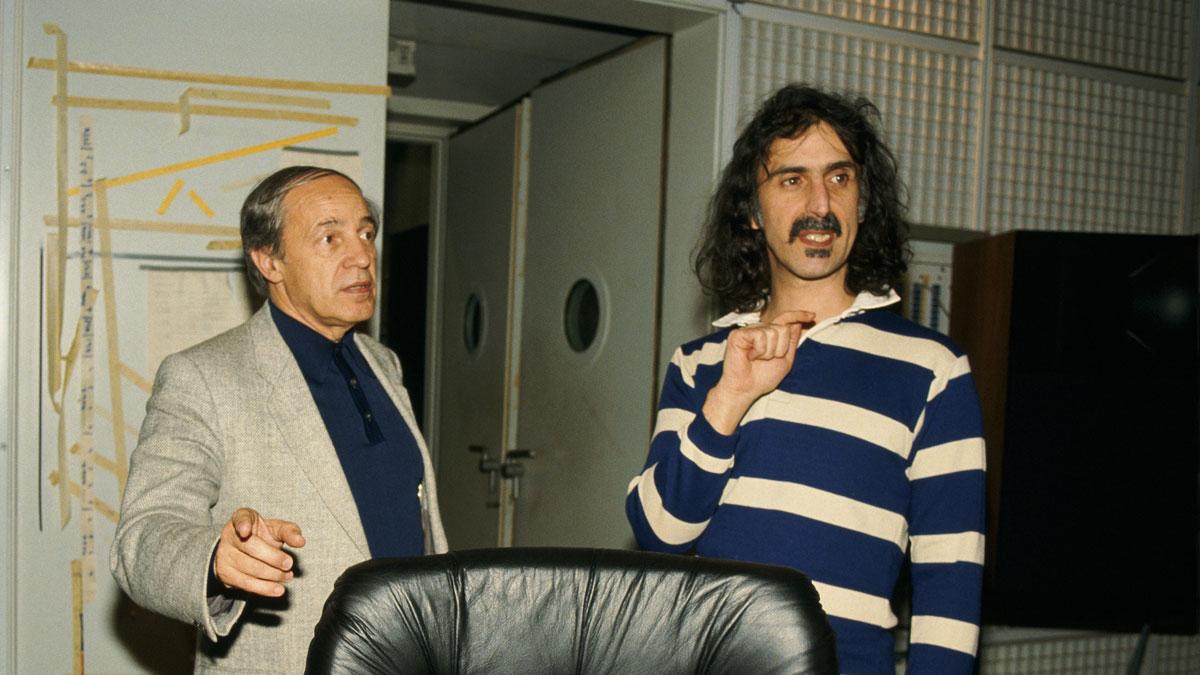 Pierre Boulez and Frank Zappa in Paris, January 11th, 1984