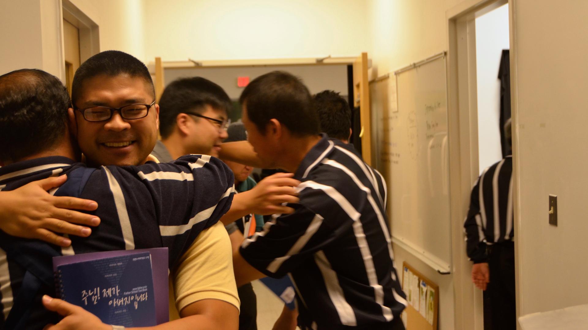 The Durano Father School teaches stoic Korean dads how to be more involved and loving parents.  The program includes a literal lesson on how to hug.
