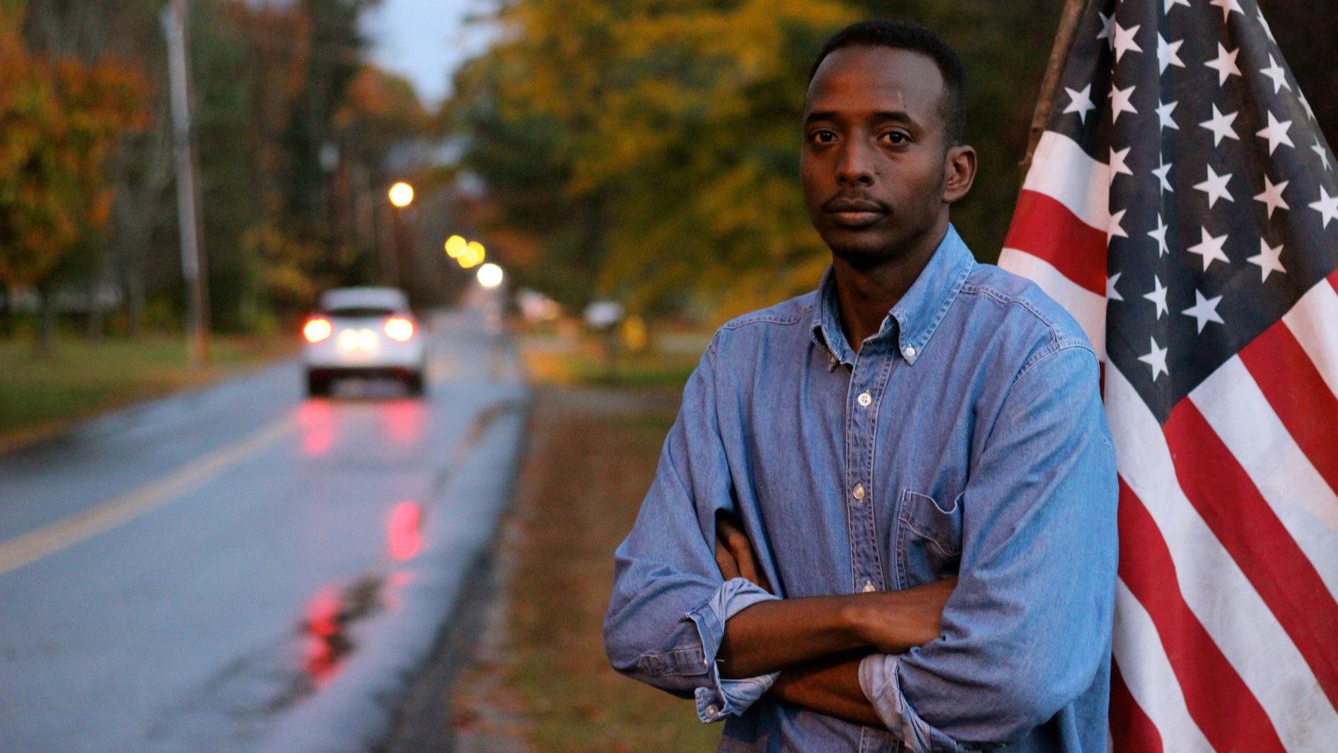 Abdi Nor Iftin in Maine, where he settled after finally gaining a green card through the US' Diversity Visa Program.