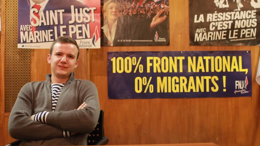 Cedric Cassagnes is a youth leader of France's far-right Front National