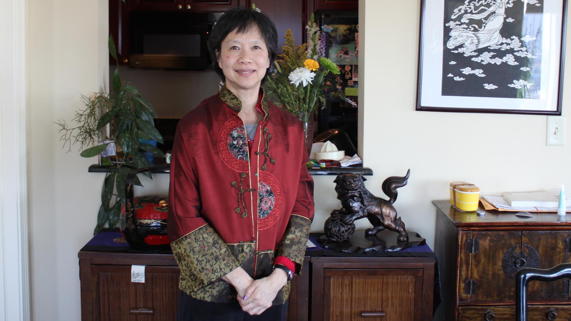 Cheng Imm Tan at home in Boston.