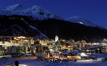 The Swiss mountain resort of Davos  where world political and buisness leaders are attending the World Economic Forum (WEF) to discuss the state of the world's economies and the problem of growing economic inequality.