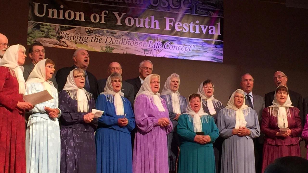 A Doukhobor festival in Castlegar, British Columbia. For hundreds of years, the Doukhobors' oral cultural was enshrined in songs and prayers.